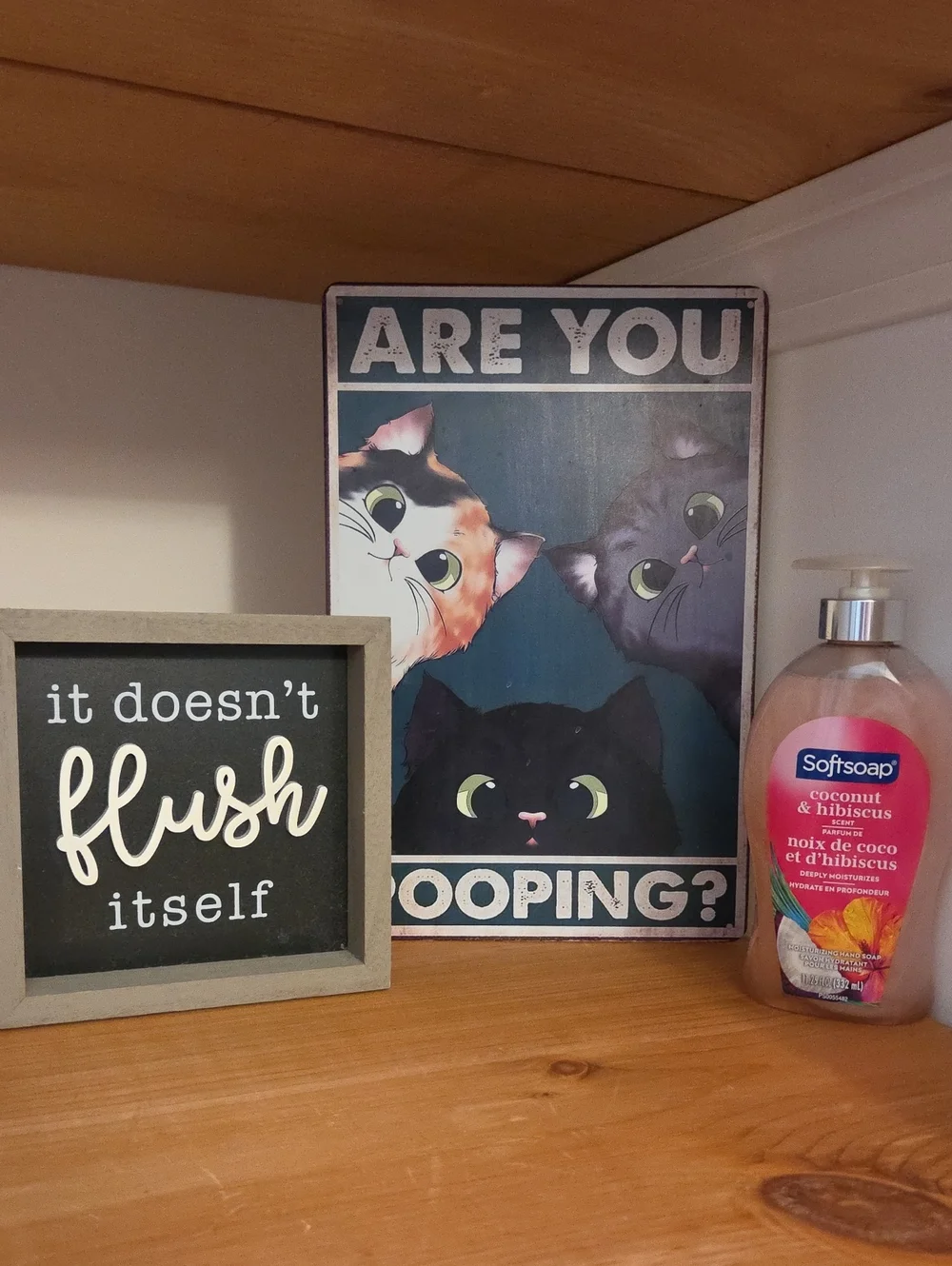 Bathroom Funny Signs And Soap Bundle